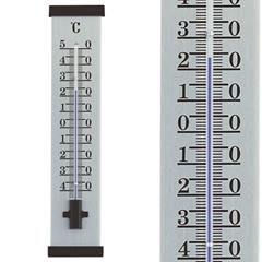 Thermometer zwart - aluminium