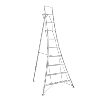 schetsen Zeestraat Neuropathie Plateauladder aluminium 7 treden - Aluminium (plateau) ladders - De Wil